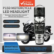 Mini Lens BA20D H6M P15D H4 LED Bulb Moto Headlight Headlamps Fog Lamp White Hi Low Beams 12V Motorc