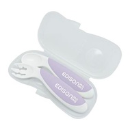 Edison Mama - 嬰兒右手用餐具套裝 (紫色) 4544742901974 9個月適用