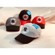 Felt hat - patched children from 3 years old to 6 years old (snapback hat for boys under 6 years old