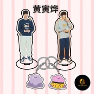 Acrylic keychain with Hwang In Youp pattern card pendant