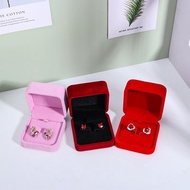 Velvet jewelry box for earrings 7*7*4cm