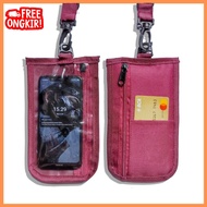 Tas Selempang Pria Untuk HP Sling Phone Sako Wallet Dompet Gantung Type A /Hanging Neckbag 07