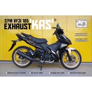 EXHAUST CJ IPOH BIKE SYM 185 VF3I / VF 3 I / VF3 1 KAS [ FULL SYSTEM - KAS ] 32MM X 35MM X 38MM