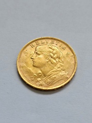瑞士金幣 20 法郎 1935 年 Swiss 20 FR gold coin