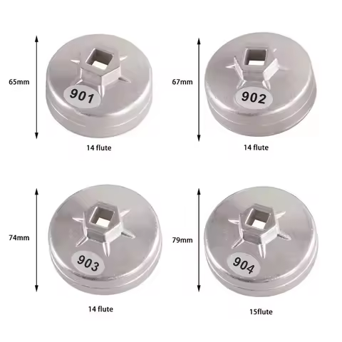 Oil Filter Wrench Cap Socket 901/902/903/904 Cap Socket Wrench Drive 65mm 67mm 74mm 79mm Oil Filter 
