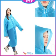 PTT Jas Hujan Dewasa Karakter Hoodie Murah EVA RAINCOAT Lengan Polos Jas Hujan Dewasa Warna Mantel J