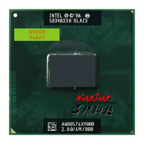 Intel Core 2 Extreme X9000 SLAQJ SLAZ3 2.8 GHz Used Dual-Core Dual-Thread CPU 6M 44W Socket P