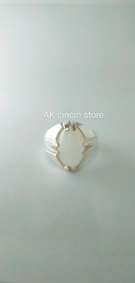 Cincin Batu Akik Putih Asli