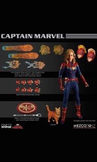 全新  現貨 Mezco Captain Marvel 驚奇隊長 Mezco One 12 Collection Marvel 復仇者聯盟 The Avengers Mezco One:12 Capt