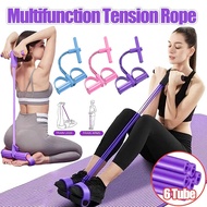 🔥Ship 24H🔥 6 Tube Pedal Rope Elastic Resistance Band Multifunction Tension Band Elastic Pedal Puller