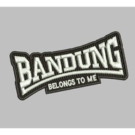 HP-R19 PATCH LOGO BANDUNG BELONG TOME TEXT NAME EMBROIDERY ACCESSORIES BET/ EMBLEM