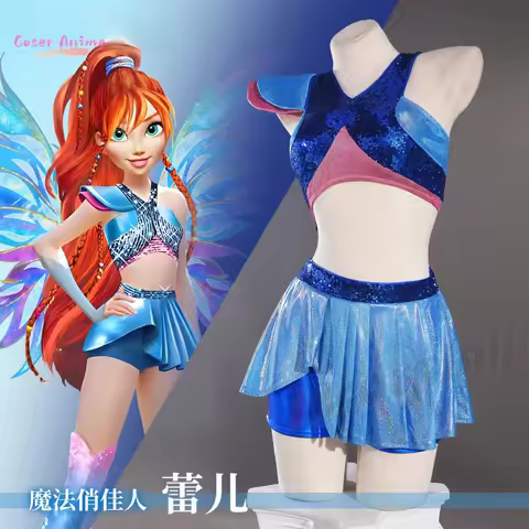 Anime Winx Club Bloom Cosplay Costume Uniform Halloween Carnival Party Christmas Play Role Clothes C