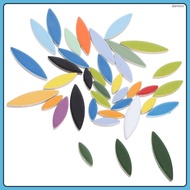 Petal Tiles for Crafts Flower Leaves Tiles for Crafts Leaf Petal Ceramic Tiles Colorful Pieces Proje