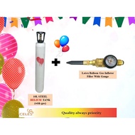 10Liter Steel Cylinder Balloon (HELIUM) Gas with Regulator (Refill Type) with Gas & Regulator