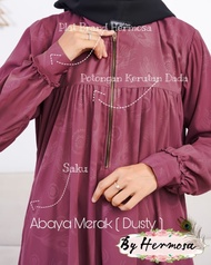 Abaya dusty/abaya hermosa/abaya merak hermosa/abaya murah/abaya syari