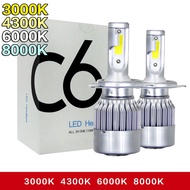 2PCS C6 LED Headlight H4 H7 H11 H1 HB3 HB4 9006 9005 H3 Car Headlight LED Bulb