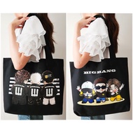 BIGBANG Concert Bag, Big Bang Canvas Tote Bag, BigBang World Tour Merchandise, Kpop Bag, GDragon Bag