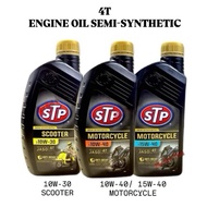 STP 4T ENGINE OIL MOTOR 10W-40 15W-40 SEMI-SYNTHETIC 946ML MINYAK HITAM MINYAK ENJIN MOTOR 4T 10W40 