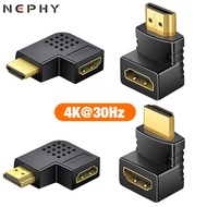 HDMI Converter Adapter Male to Female for PS4 TV Box Fire Stick HDTV 90 270 Degree Right Angle Cable U-shaped Elbow Extender 4K 2K 1080P HDMI1.4