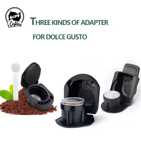 icafilas 3 Adapter For Dolce Gusto Maker With Original Nespresso Capsule Pods Transform Holder Picco