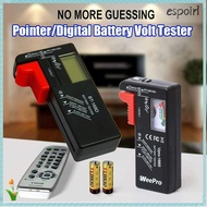 ESPOIR Battery Volt Tester BT-168 Universal AAA/C/D/9V/1.5V Test Tool Voltage Checker