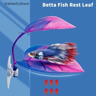 ItalianCulture Artificial Aquatic Plant Aquarium Landscaping, Artificial Betta Fish Leaves, Resting 