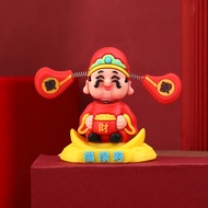 2025Shaking Head God of Wealth Car Decoration Small Ornament National Trend Creative Desktop Ornamen