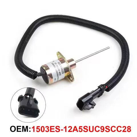 12V Shut Off Solenoid Fit For Kubota 25-38109-05Z 25-38109-05S 25-38109-06Z