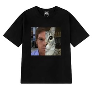 Summer hot selling men's T-shirt Dexter Morgan Funny Cat T-shirts Men Short Sleeve T Shirt