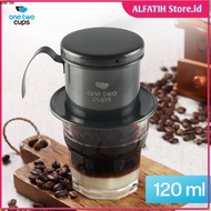 One Two Cups Vietnam Drip Coffee Filter 120ml Screw Coffee Filter - PF-304 - 7RHT1DBK