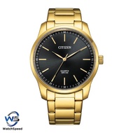 Citizen BH5002-53 BH5002-53E Quartz Black Dial Analog Men's Gold Bracelet Watch