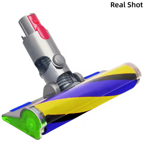 Laser Fluffy Optic Soft Roller Vacuum Head, Compatible with Dyson V7 V8 V10 V11 V15 SV14, Replacemen