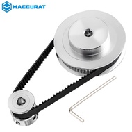 2GT Pulley Gt2 Synchronous Pulley Belt Kit 60Teeth 20Teeth 1:3 Reduction Ratio Mechanical Transmissi