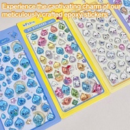 Cartoon Sweet Animals Mini 3D Relief Stickers Scrapbooking Diy Sticker Cute School Stationery G0U2