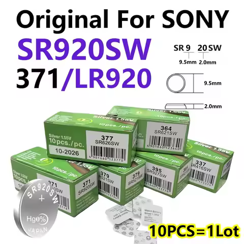 Original For SONY 2-60PCS SR920SW AG6 371 LR920 SR927 171 370 L921 LR69 SR920 Button Batteries For W