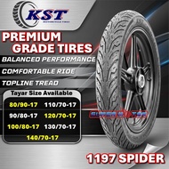 TAYAR Motor Tyre 17 inch 80/90-17 ~ 140/70-17 Bunga Spier (KST 1197) Pattern – Durable & High Grip