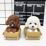 Poodle-shaped plastic cake decoration accessories
