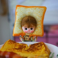 Obitsu11 outfit, ob11 ,nendoroid ,1/12 bjd doll outfit 4 pcs Bread hat + T-shirt