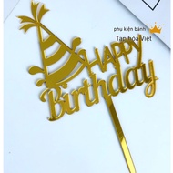 Bag of 10 MICA HATS to decorate birthday cakes, Mica for cakes