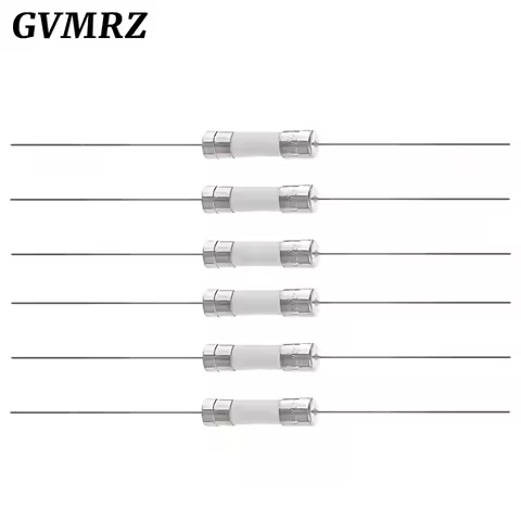 10PCS 5*20mm Fast Break Ceramic Fuse Slow Blow Tube Fuse With pin 5X20MM 250V 0.5A 1A 2A 3A 4A 5A 6A