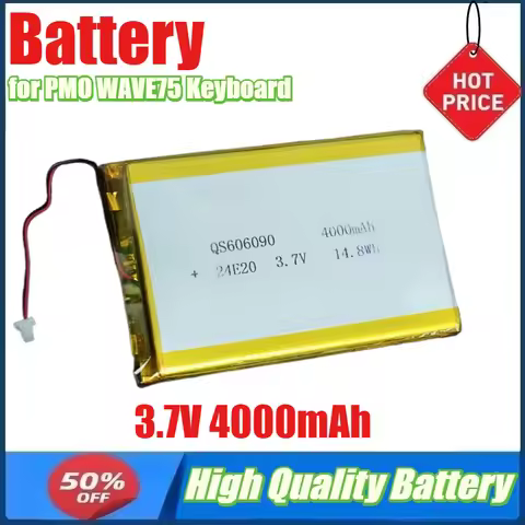 Battery for PMO WAVE75 Keyboard Batteries The Right Battery Is 3.7V 4000mAh 14.8Wh