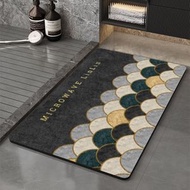 Others - 現代簡約浴室地墊 軟矽藻泥進門墊子 吸水防滑衛生間腳墊 廁所門墊（快遞送貨上門）