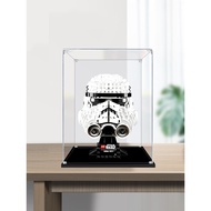 [Acrylic Display Box] Suitable for Lego 75277 Star Wars Bobuffett Helmet Acrylic Display Box Toy Tra