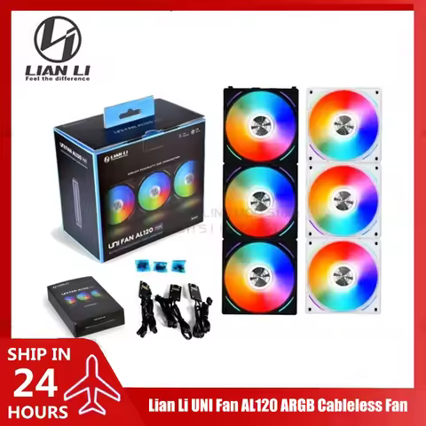 Lian Li UNI Fan AL120 ARGB Cableless Fan Support L-Connect 3 PWM Silent Low Noise High RPM MB SYNC/C