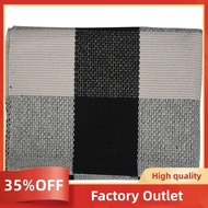 Cotton  Plaid Rugs, Check Rug,23.6Inch x35.4Inch,Checkered Outdoor Rug,Outdoor Plaid Doormat For Kit