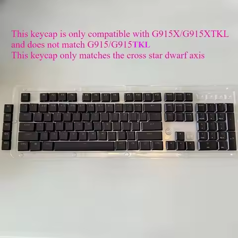G915X keycaps, PBT transparent wear-resistant original keycaps compatible with Logitech G915X/G915X