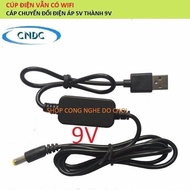 Cáp chuyển đổi điện áp 5 - 9v/12V (1A) loại A