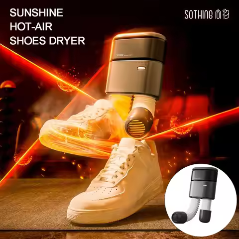 Sothing Sunshine Hot-air Shoes Dryer 220V 360° Intelligent Constant Heating 3/6/9h 3-level Timing 15