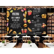 Wallpaper Dinding 3D Custom Kafe / Resto (20Bs-048)