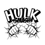 03-STICKER CUTTING HULK SMASH STICKER FOR CAR MIRROR VEHICLE LORI STICKER